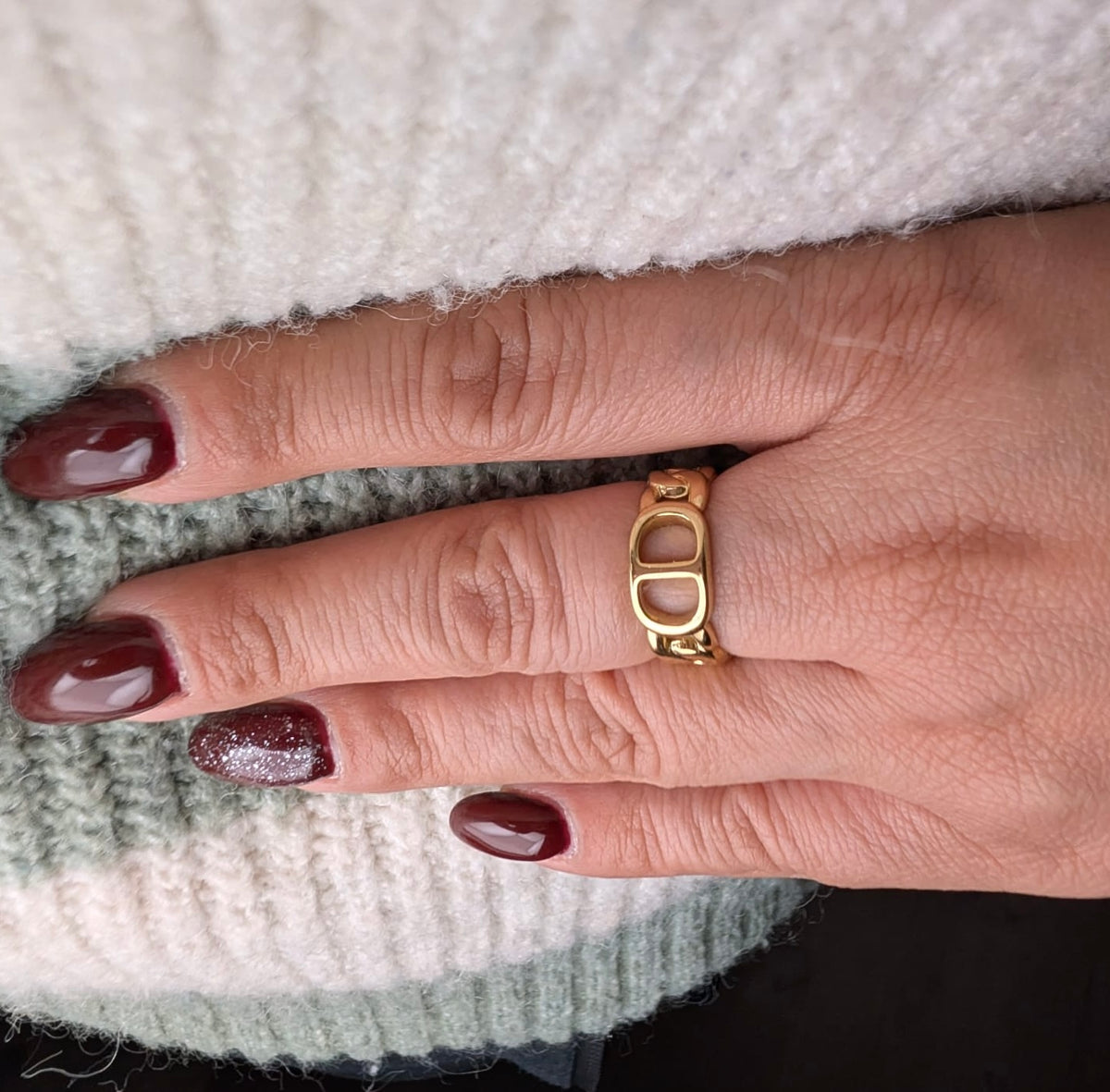 Mia Moa | Bague ajustable en acier inoxydable