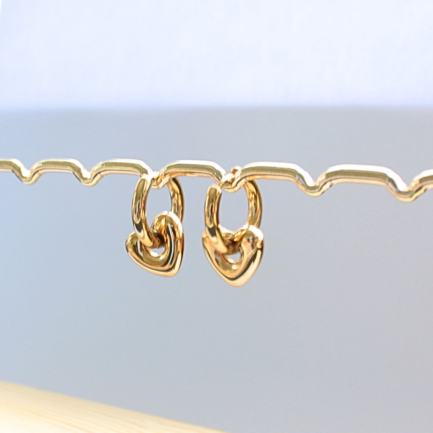 Boucles d'oreilles COEUR doré