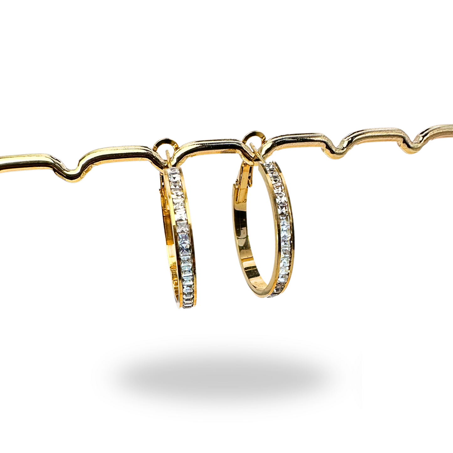 BOUCLES D'OREILLES PEACH doré