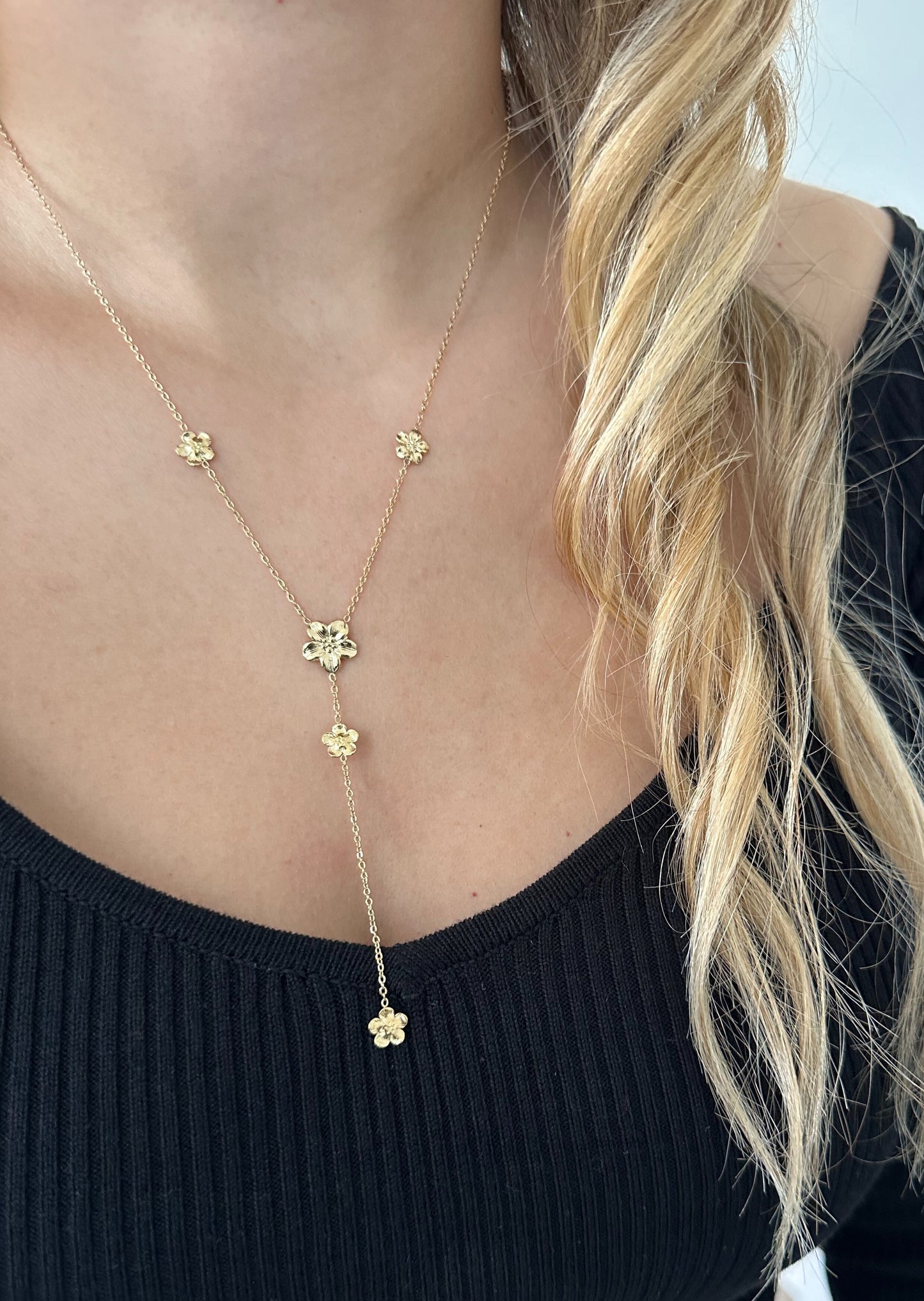 Collier Y NOEMI doré