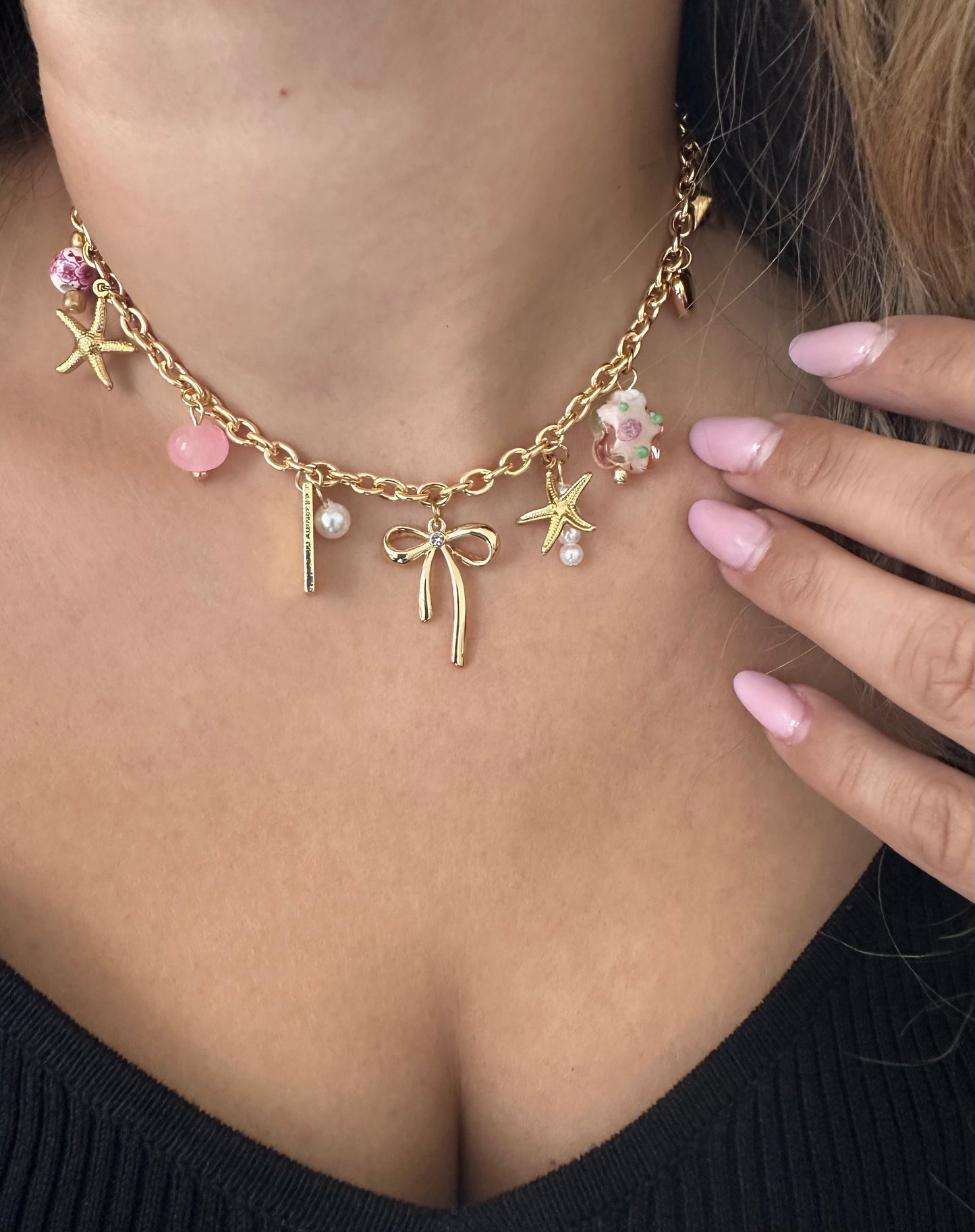 Collier PINK doré