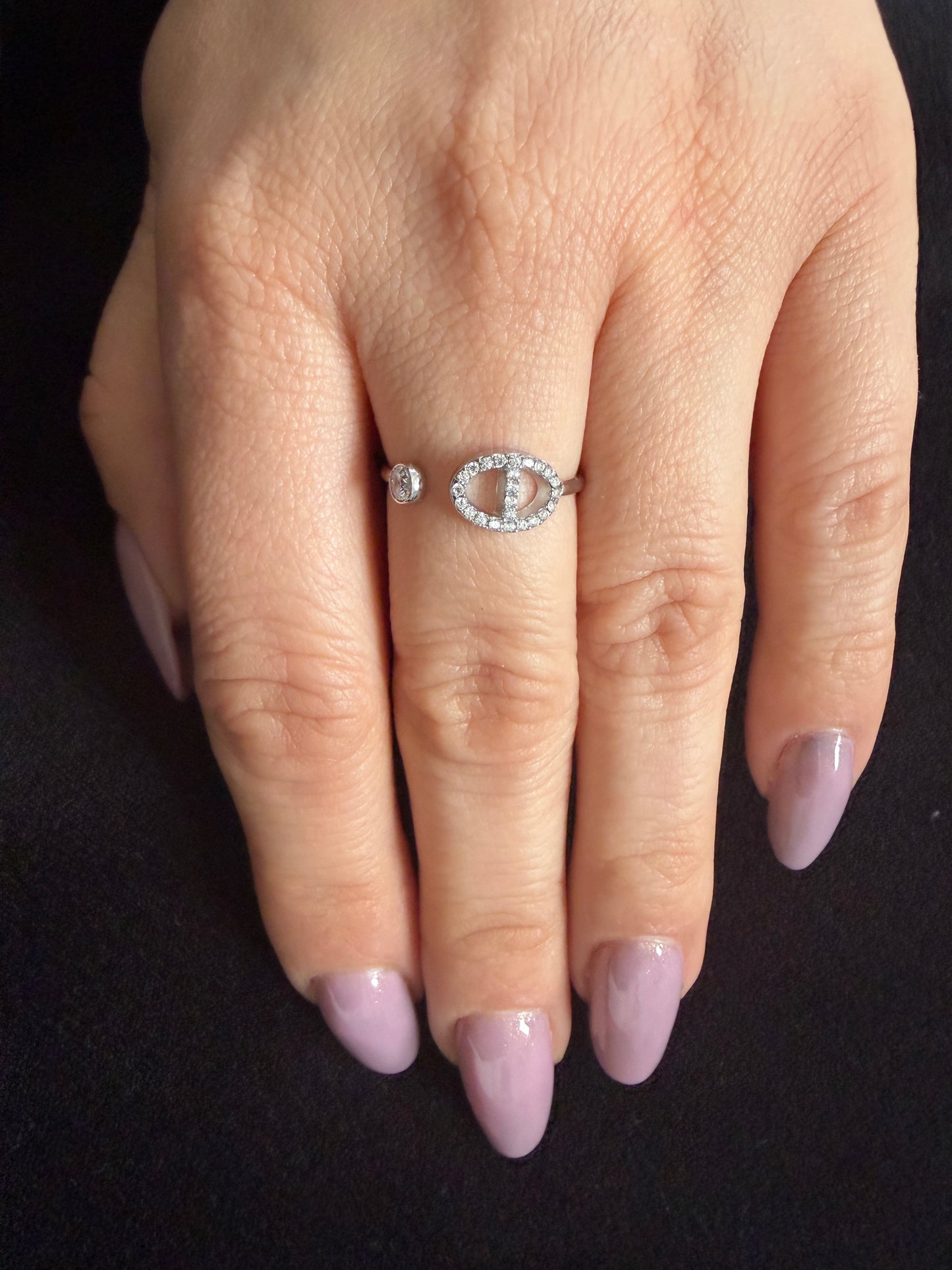 BAGUE MIA ARI AJUSTABLE argenté