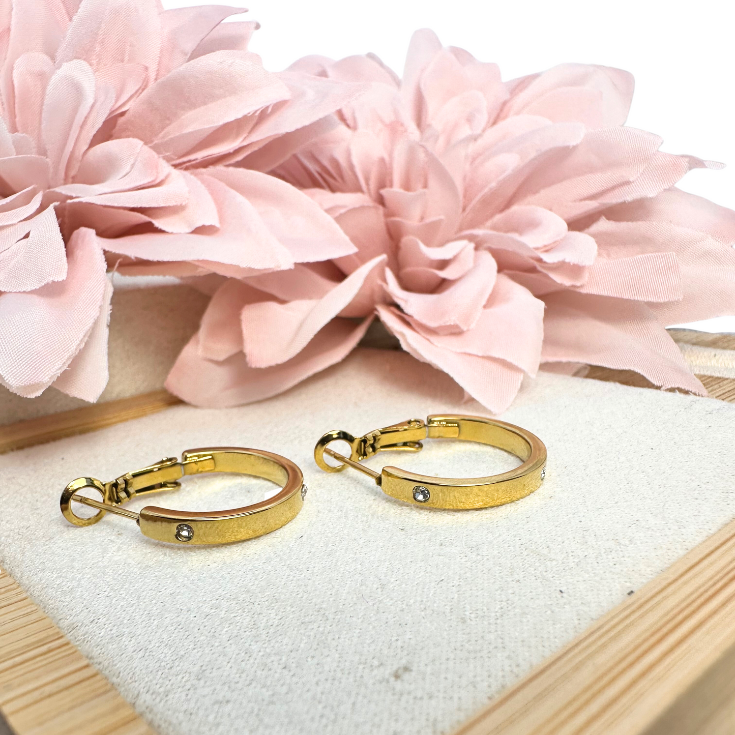 BOUCLES D'OREILLES SAND doré