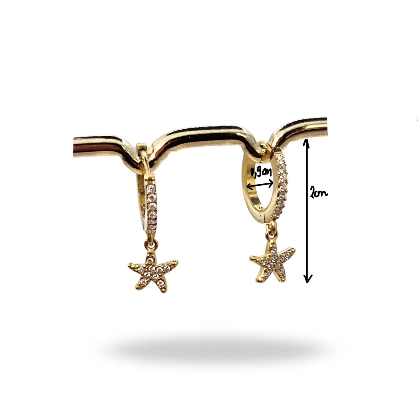 BOUCLES D'OREILLES ÉTOILE DE MER doré
