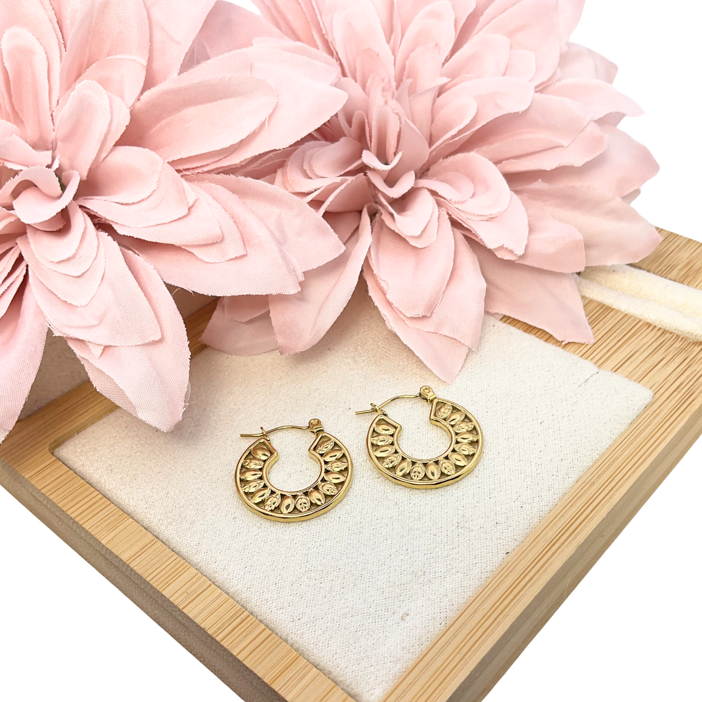 Boucles d'oreilles STONE doré