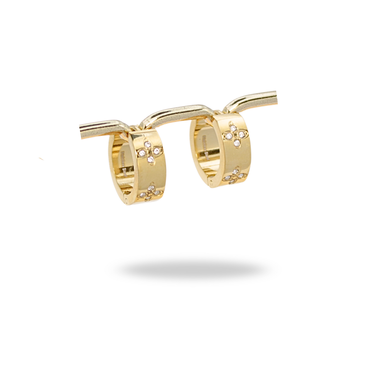 BOUCLES D'OREILLES VIOLET DORÉ