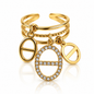 Mia Lina| Bague ajustable en acier inoxydable