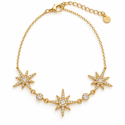 Stella | Bracelet étoiles en acier inoxydable