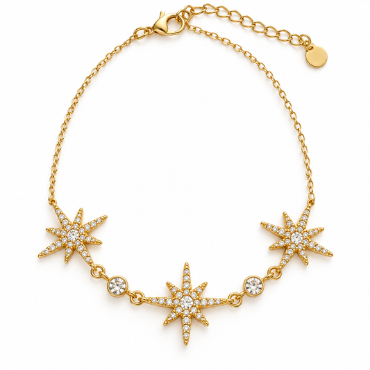Stella | Bracelet étoiles en acier inoxydable