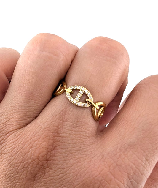 BAGUE MIA EMILY AJUSTABLE doré