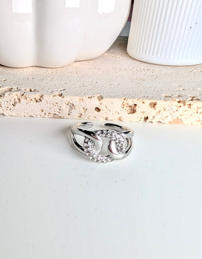 BAGUE AJUSTABLE Madda argenté