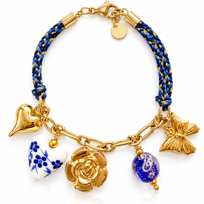 Athéna | Bracelet breloques en acier inoxydable