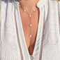 COLLIER Y Ambre doré