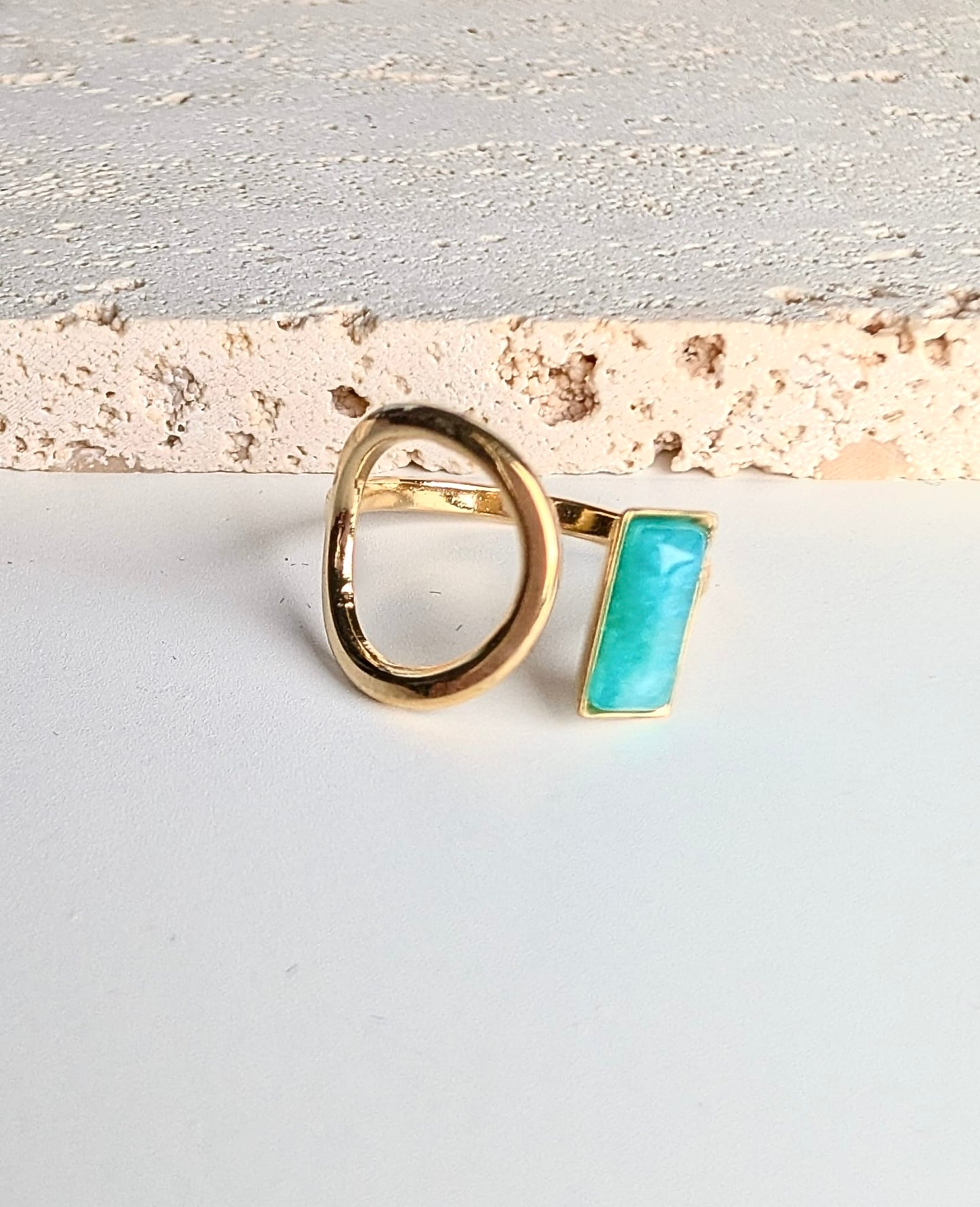 BAGUE AJUSTABLE Sea turquoise