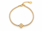 Alba | Bracelet fleur blanche en acier inoxydable
