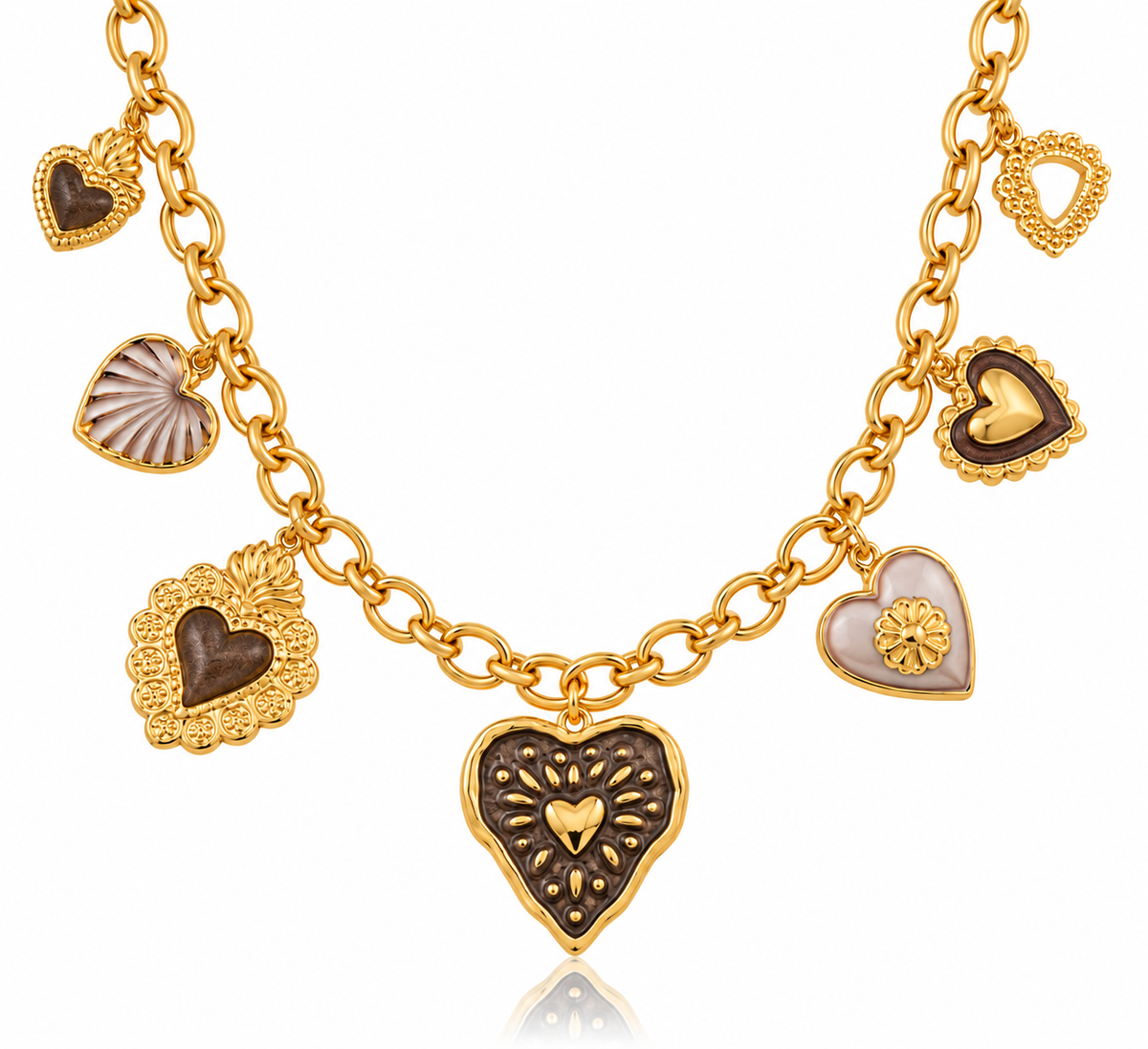 Bea | Collier breloques en acier inoxydable