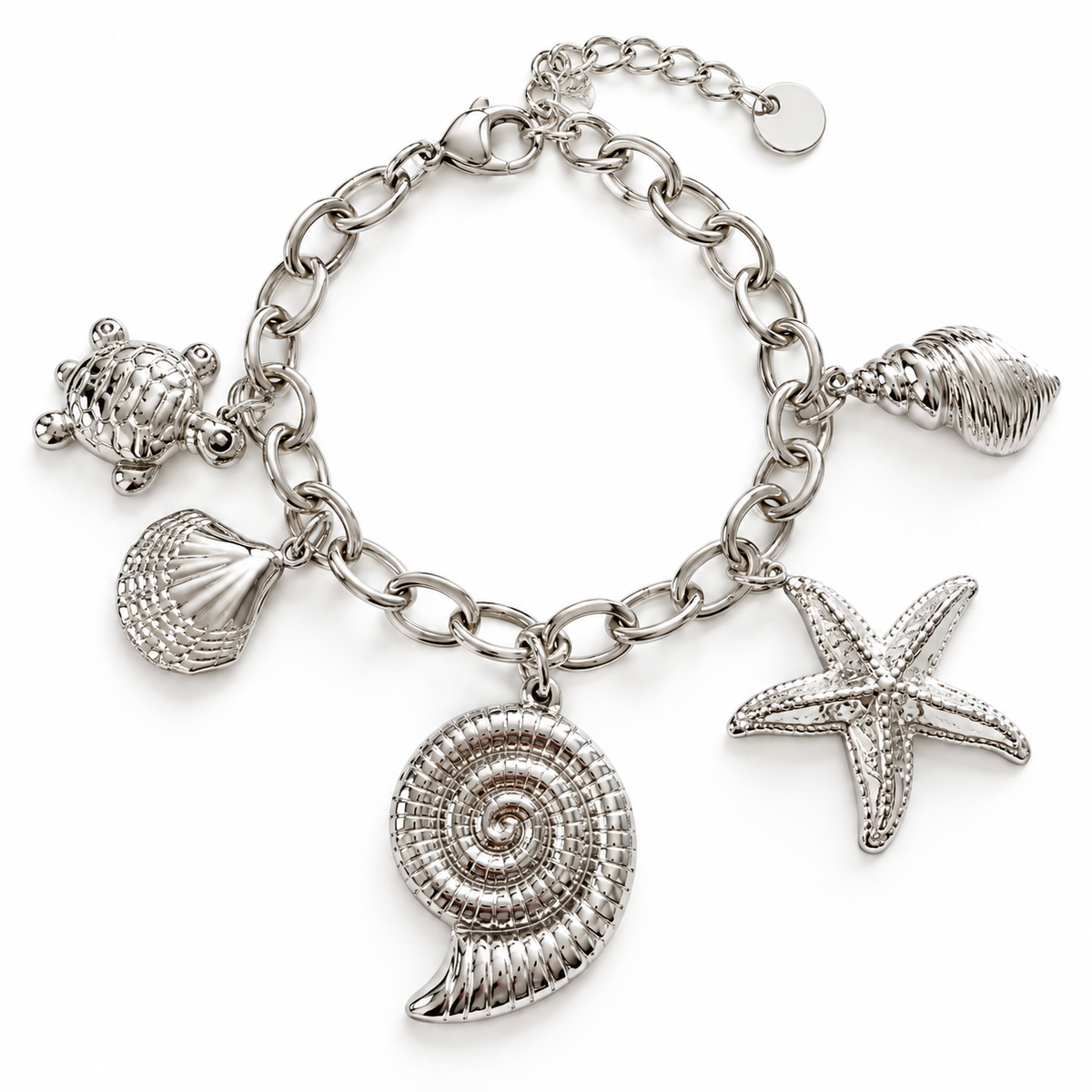 Calypso | Bracelet breloques en acier inoxydable