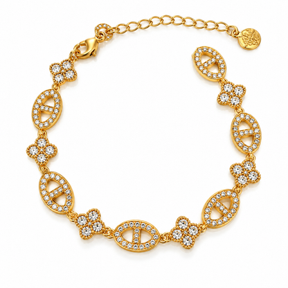 Daisy | Bracelet fleur en acier inoxydable