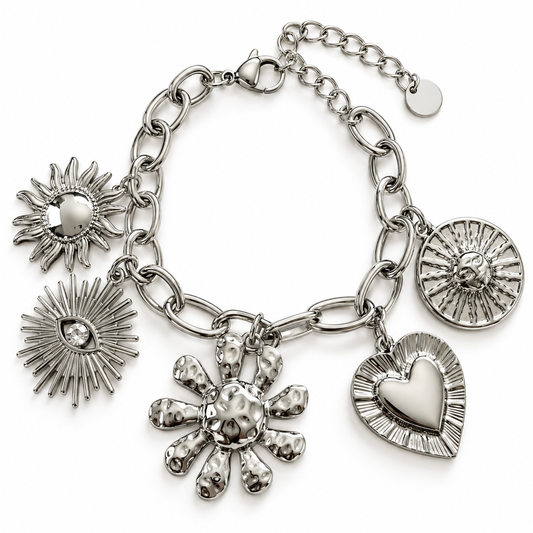Solea | Bracelet breloques en acier inoxydable