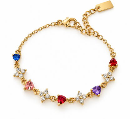 Dahlia | Bracelet multicolor en acier inoxydable (Copie)