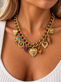 Valentina | Collier breloques en acier inoxydable