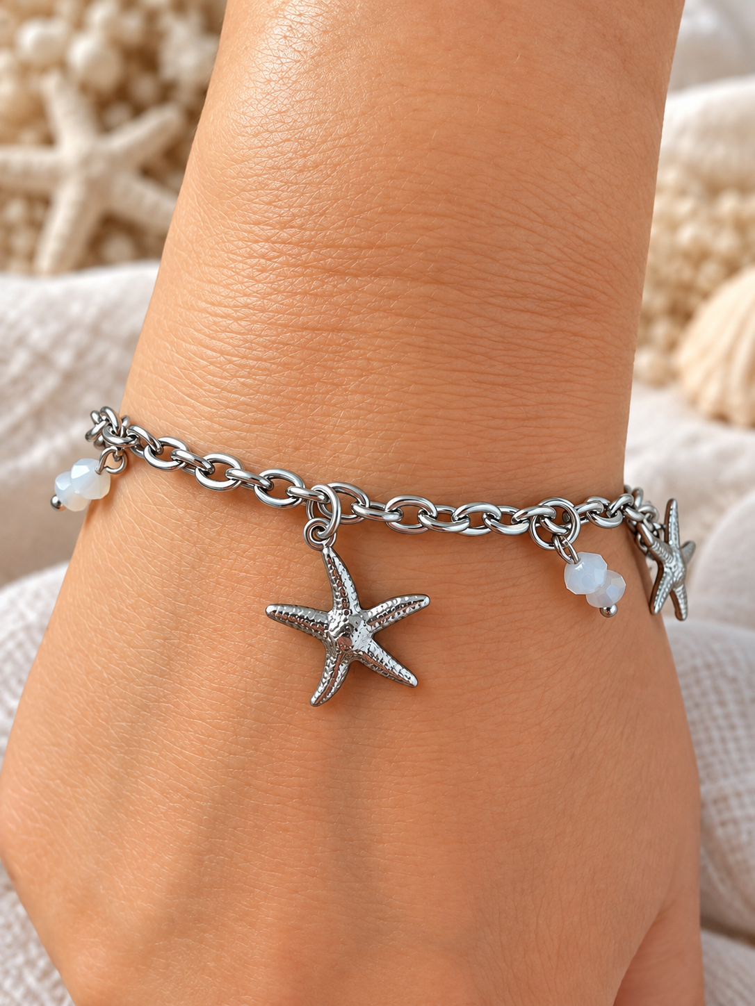 Maréa | Bracelet breloques en acier inoxydable