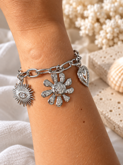 Solea | Bracelet breloques en acier inoxydable