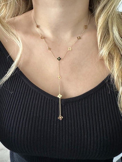 Collier Y INES doré