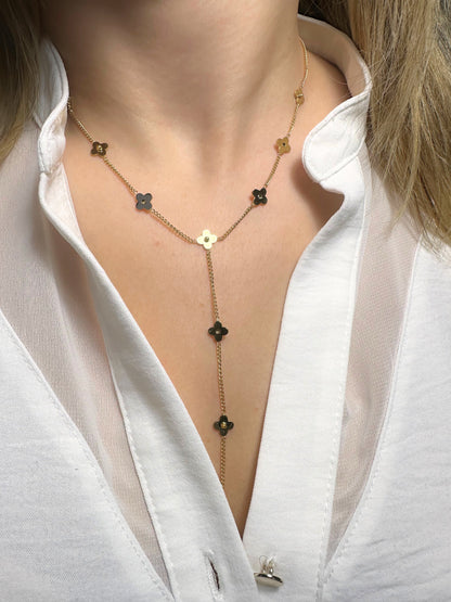 Collier Y INES doré