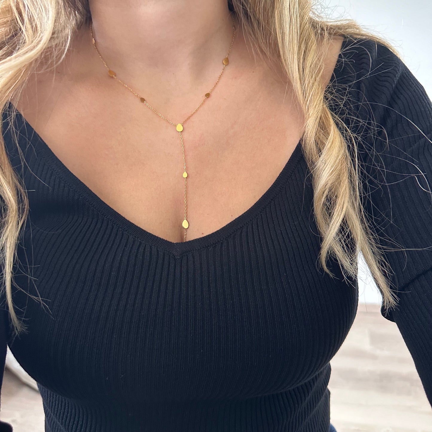 Collier Y DORIS doré