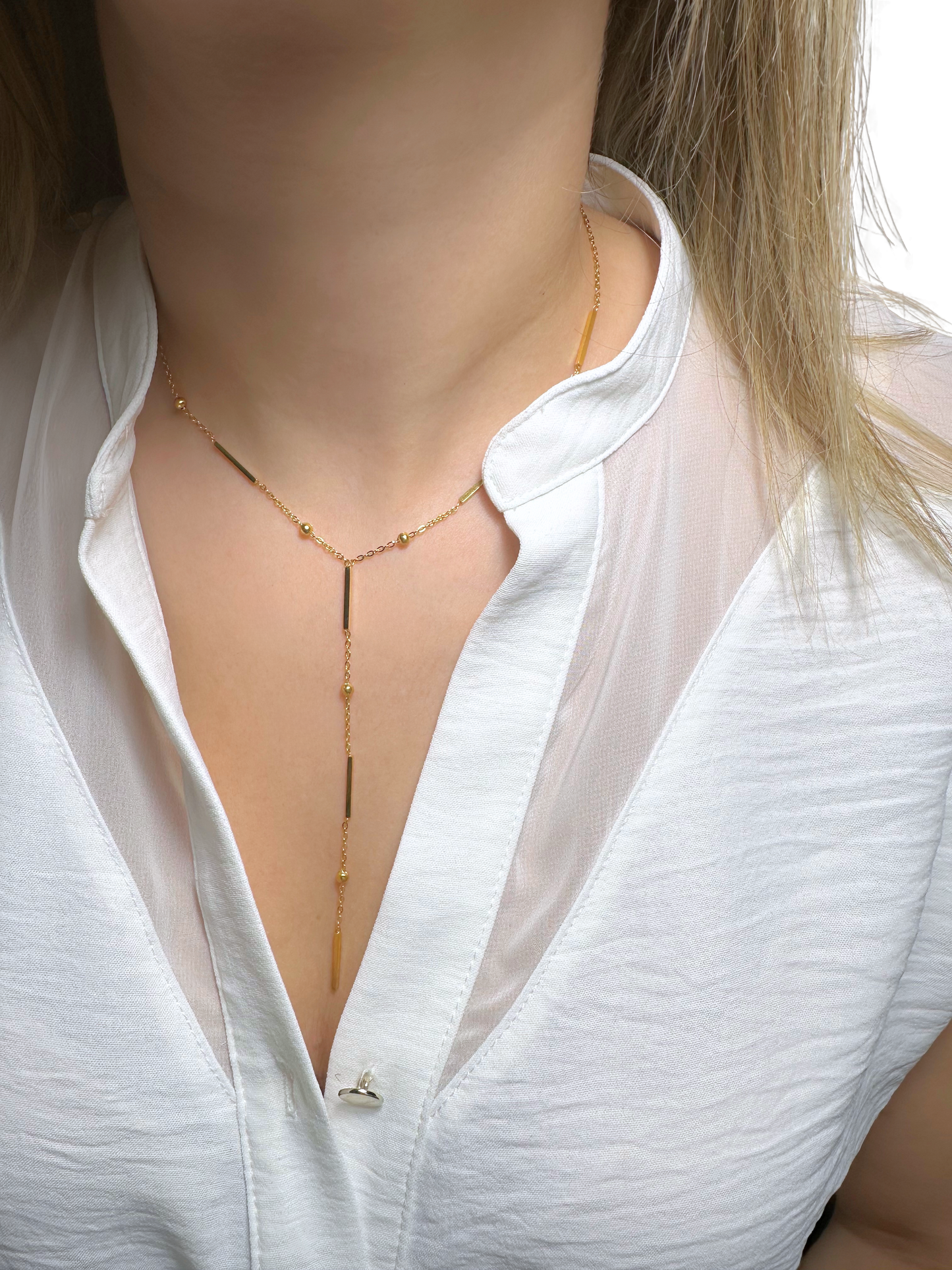 Collier Y ANAIS doré