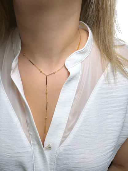 Collier Y ANAIS doré