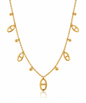 Céleste | Collier à médaillons ovales en acier inoxydable