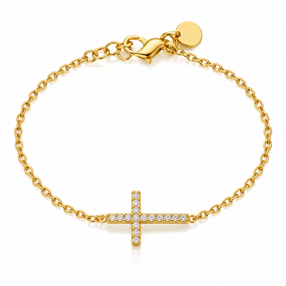 Croix| bracelet en acier inoxydable