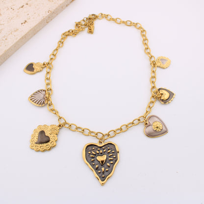 Bea | Collier breloques en acier inoxydable