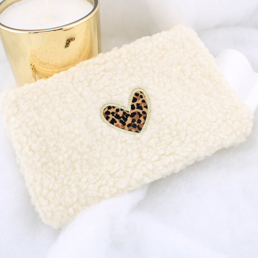 POCHETTE MESSAGE coeur beige