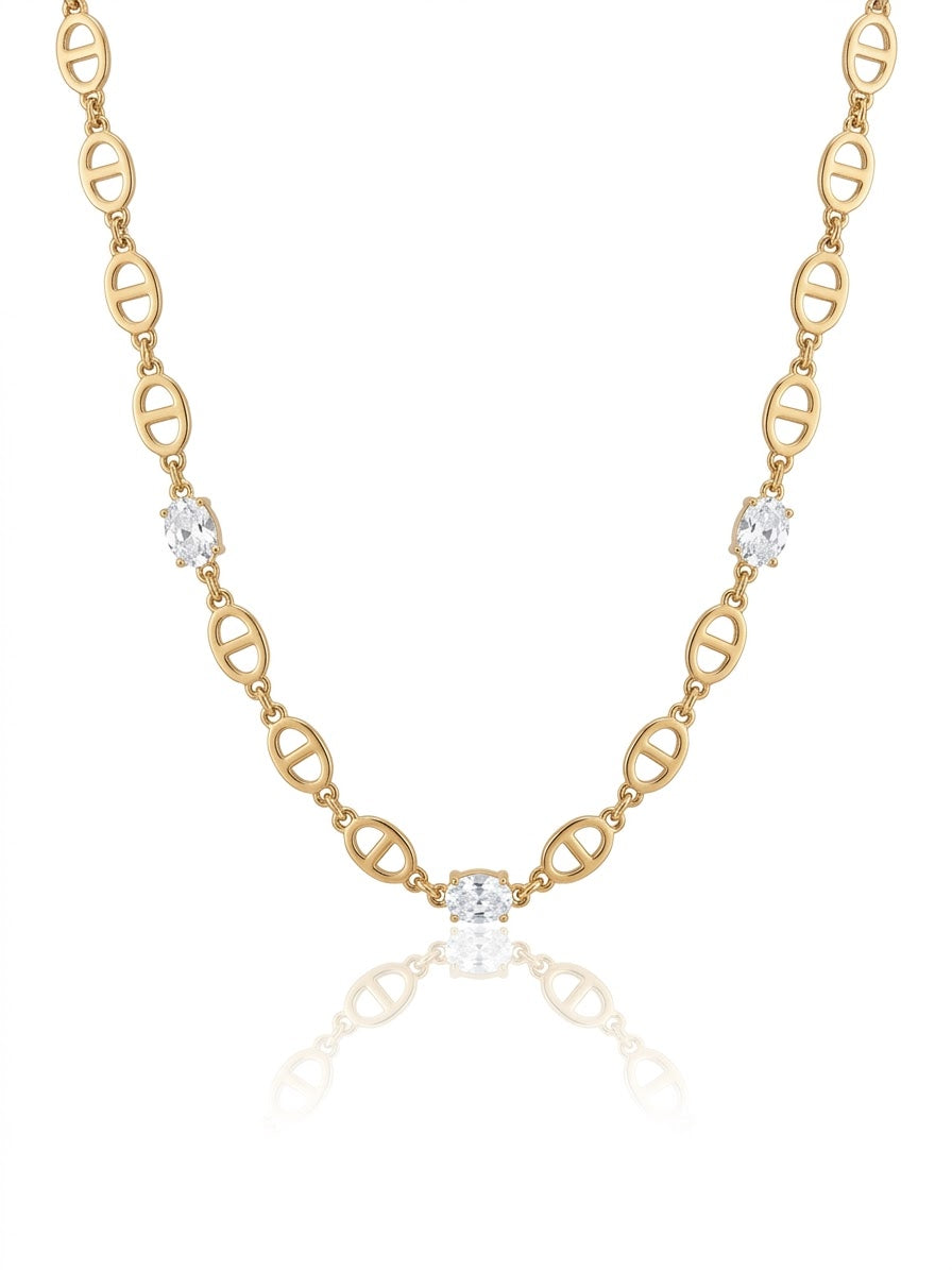 Mélina | Collier cœur en acier inoxydable
