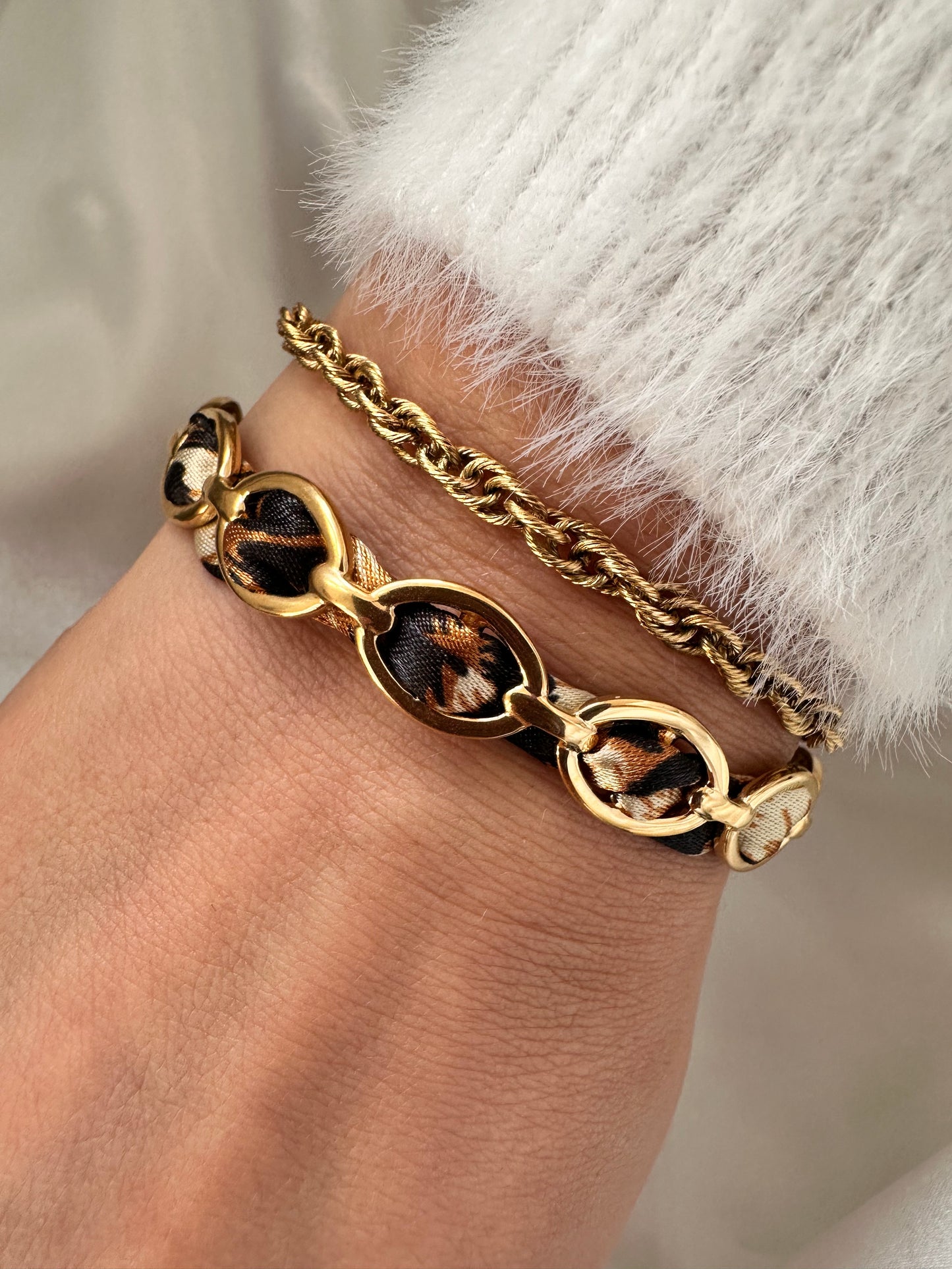 JONC LÉOPARD ICONIC doré