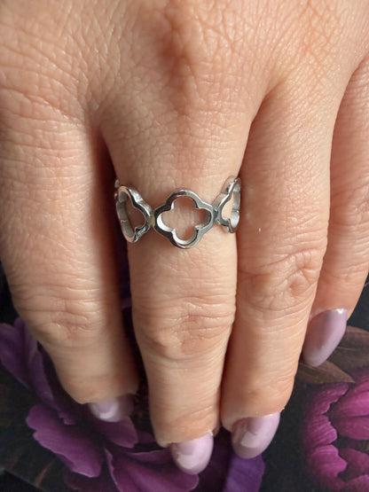 BAGUE AJUSTABLE Vittoria simple argenté