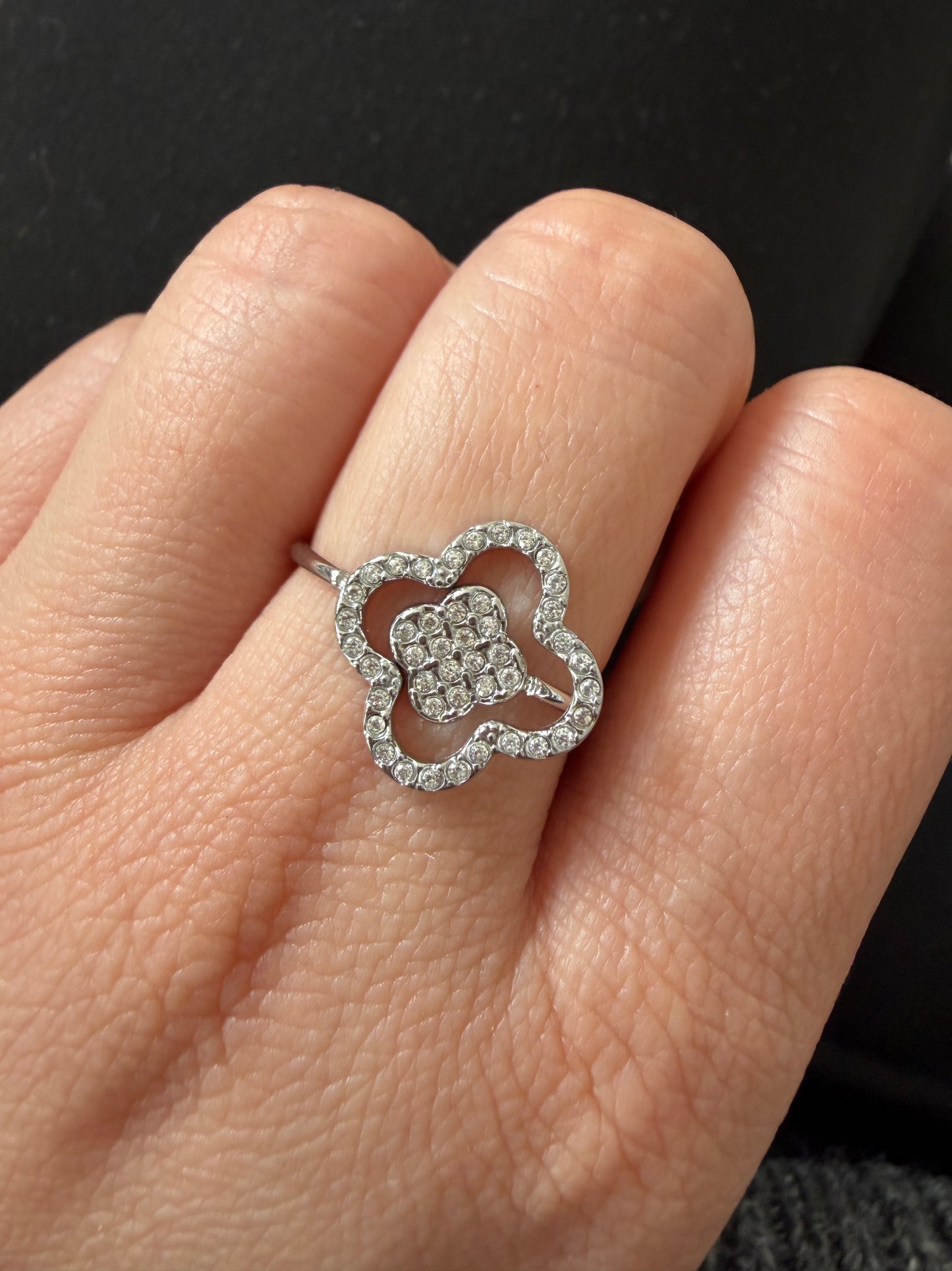 BAGUE AJUSTABLE Aisa argenté