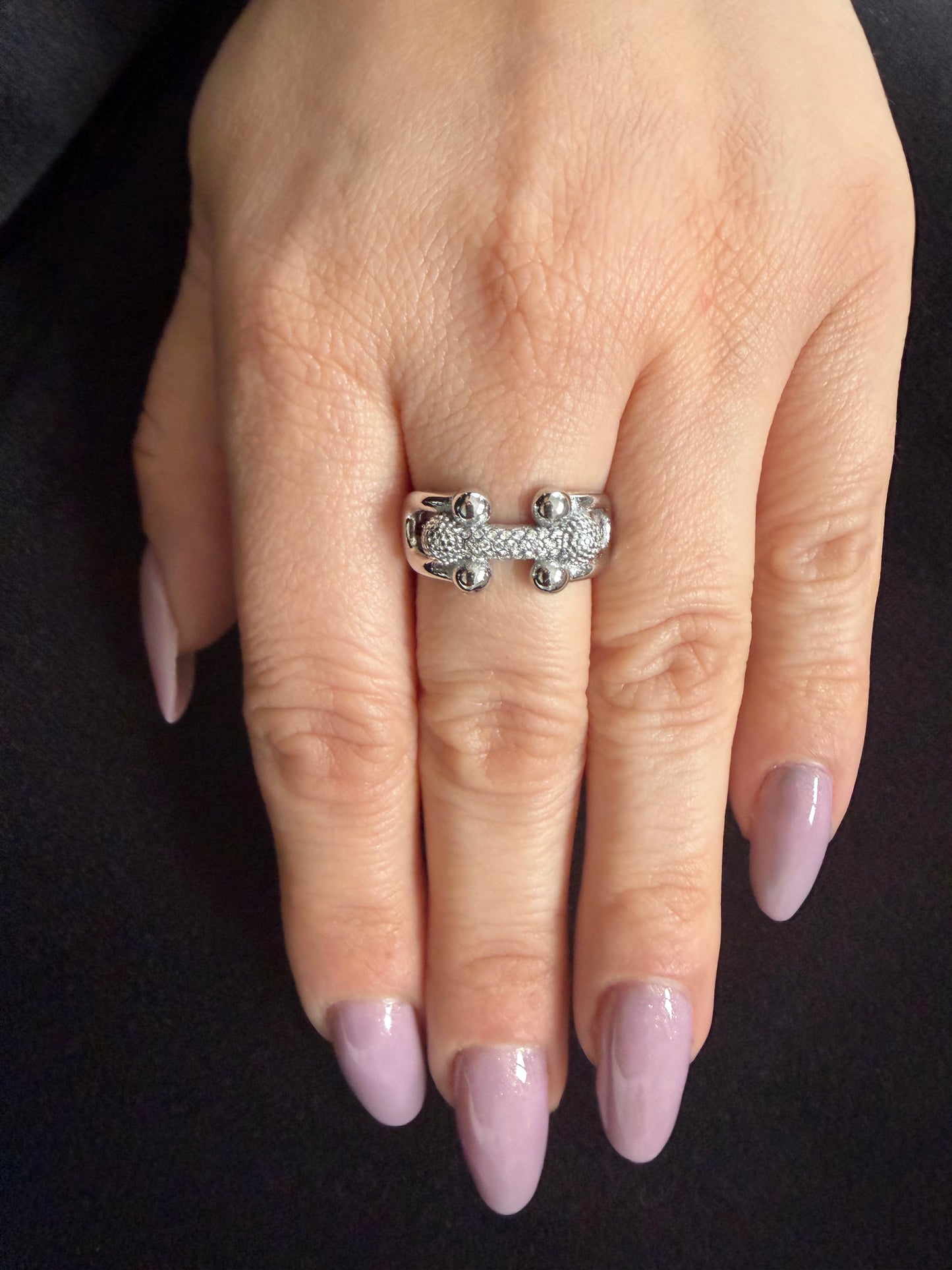 BAGUE ANAIS AJUSTABLE argenté