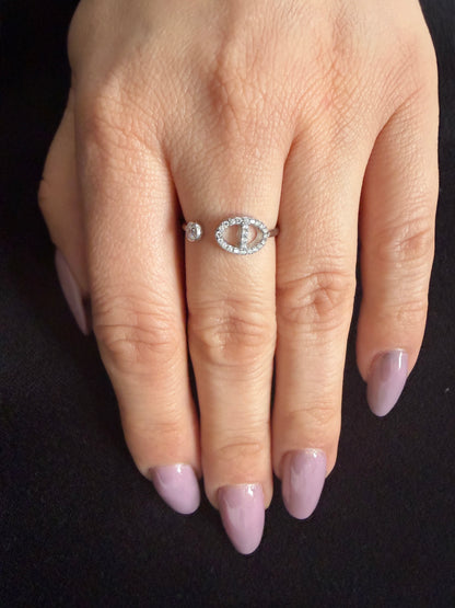 BAGUE MIA ARI AJUSTABLE argenté