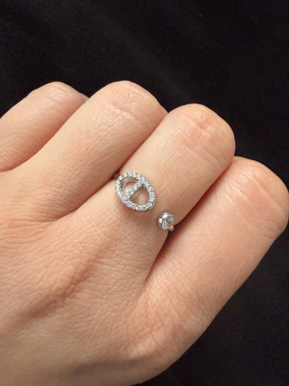 BAGUE MIA ARI AJUSTABLE argenté