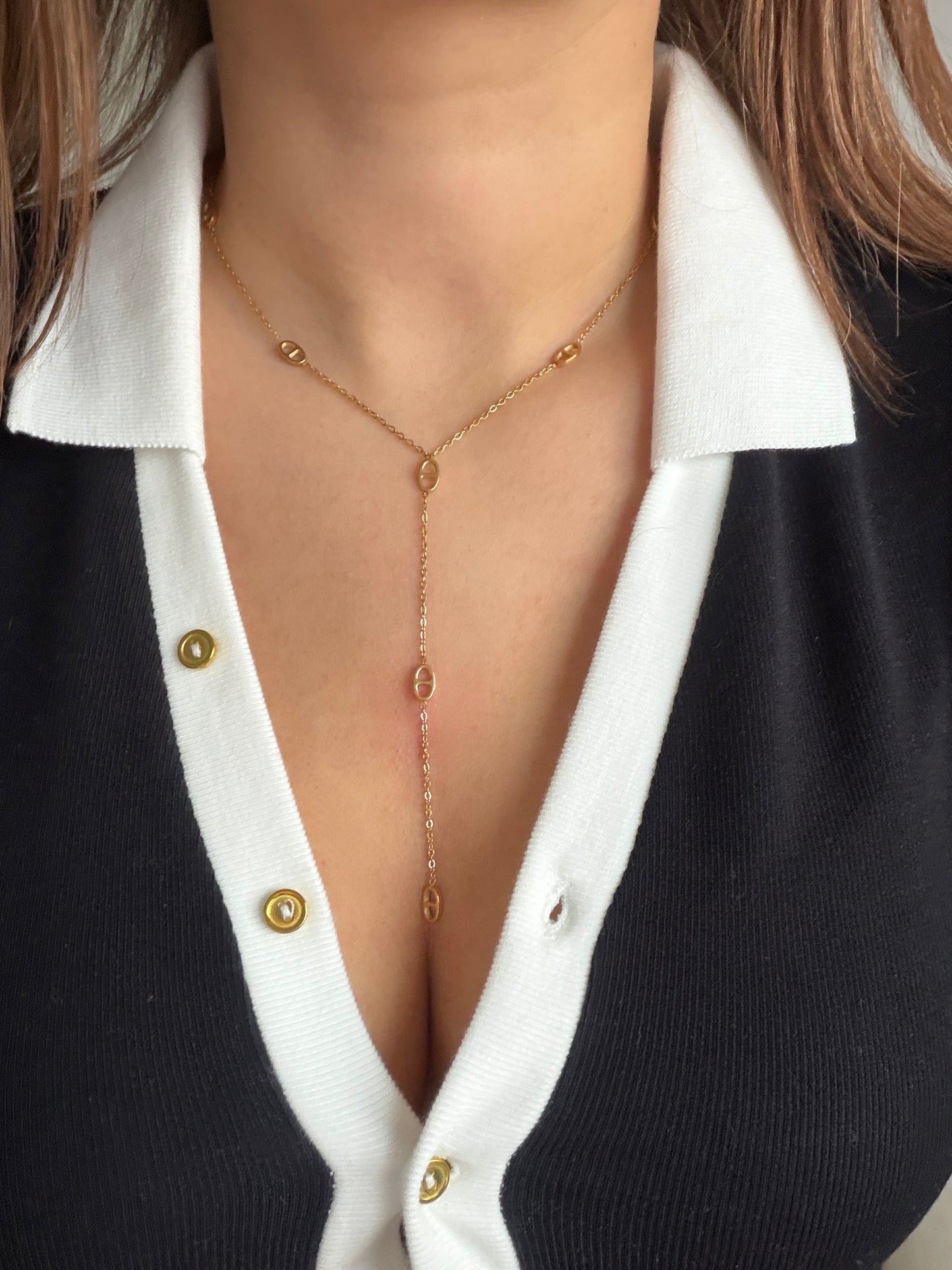 COLLIER Y Mia Sisi doré