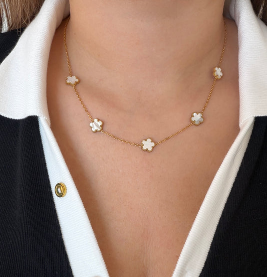 COLLIER Constance nacré doré