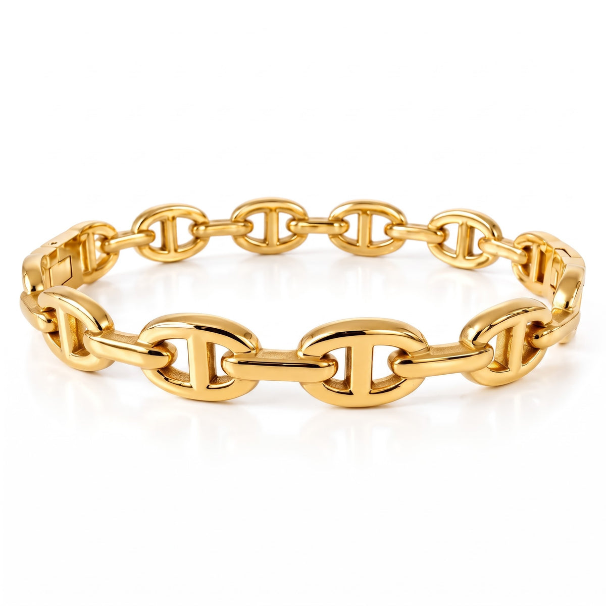 Alix | Bracelet maille marine en acier inoxydable