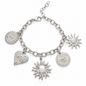 Soleil | Bracelet breloques en acier inoxydable