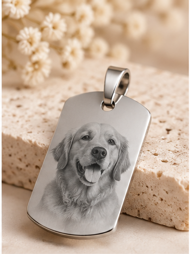 Pendentif personnalisé – Gravure photo
