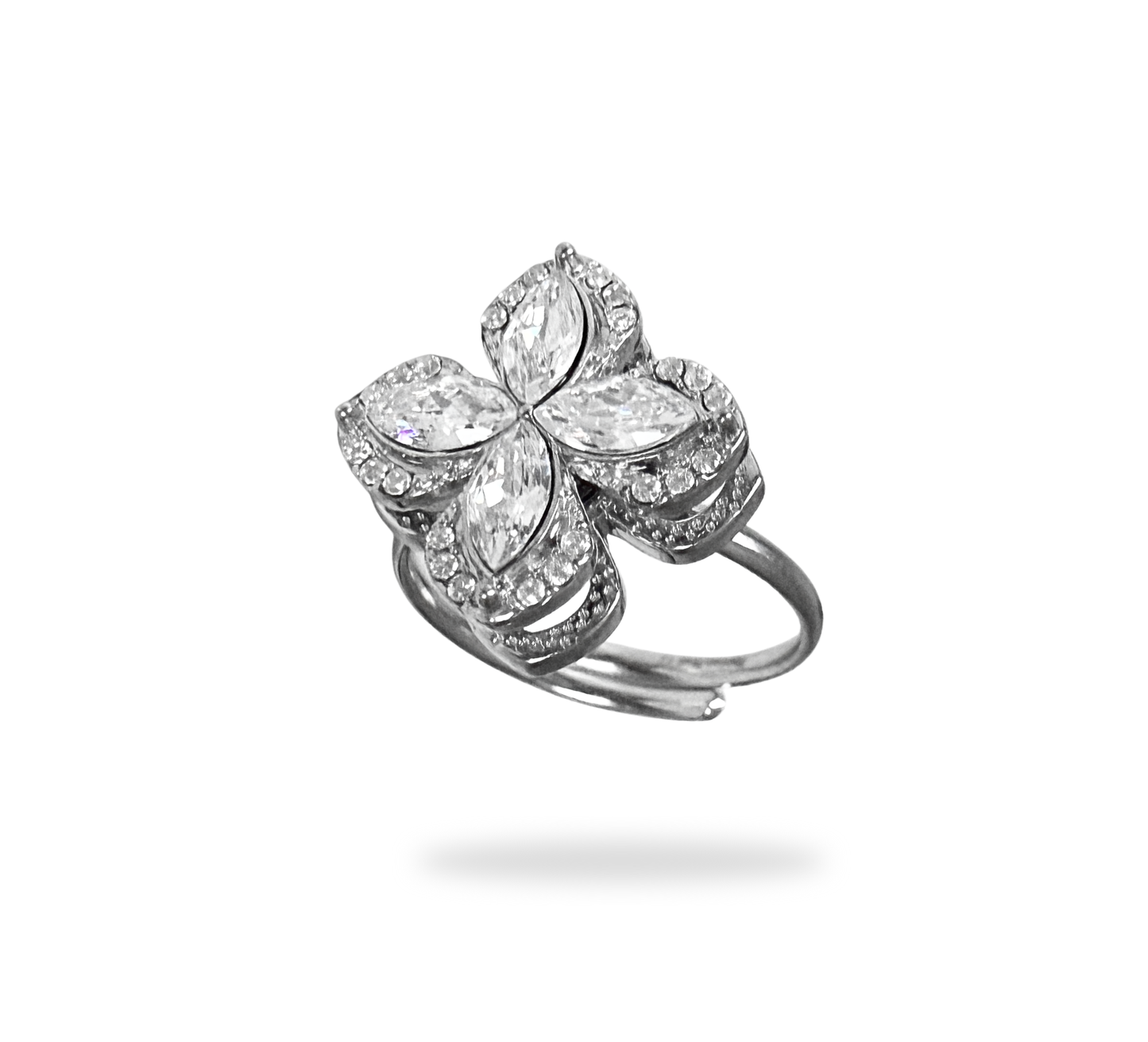 BAGUE AJUSTABLE Mira argenté ANTISTRESS