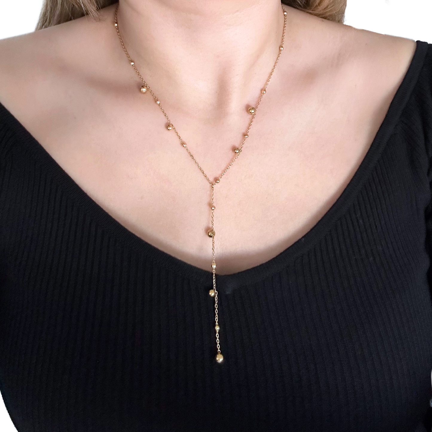 COLLIER Y Helène doré